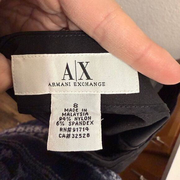 Armani Exchange Black Skirt Size 8 - Picture 3 of 4